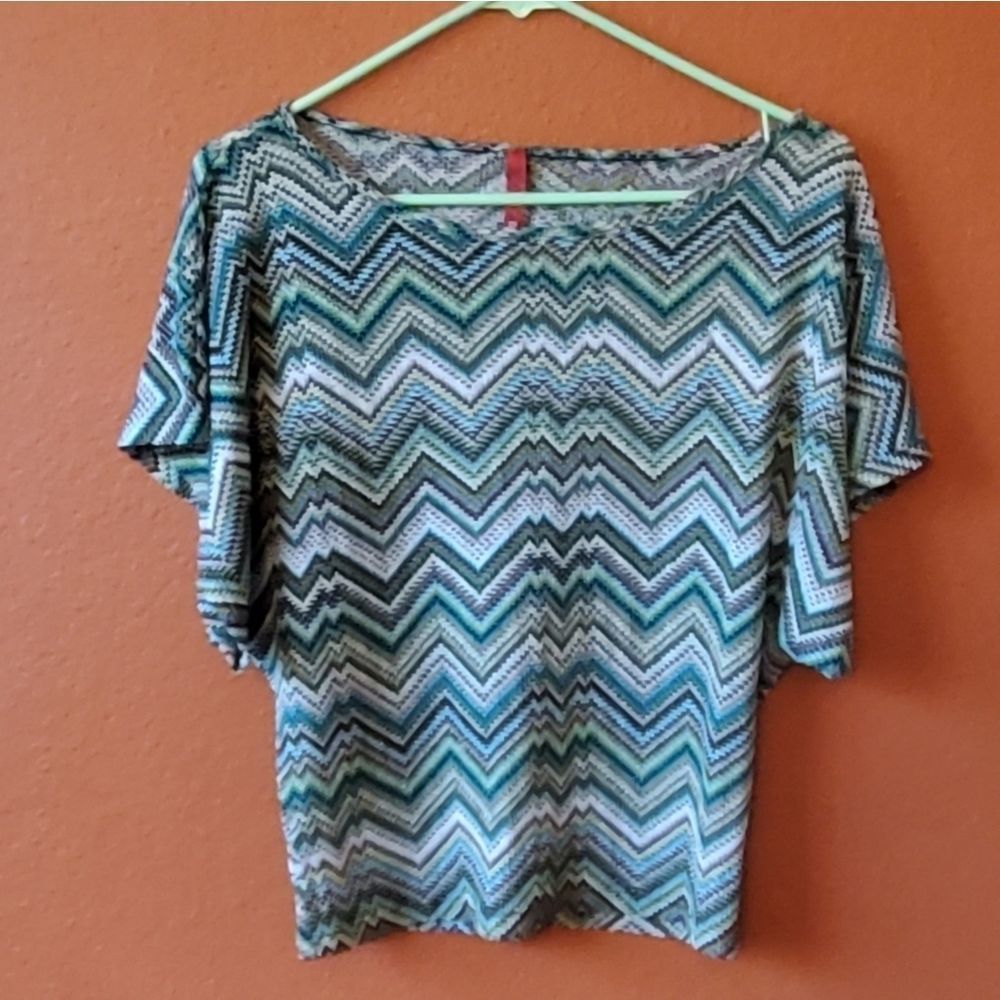 Green Chevron Topia Top